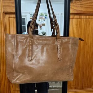 Frye Tan Leather Tote Bag